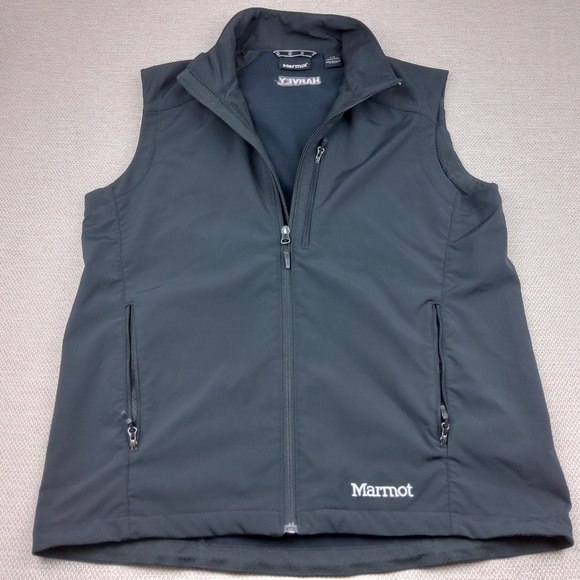 Marmot Black Softshell Vest, Black, Men's Size‎ L - Picture 1 of 7